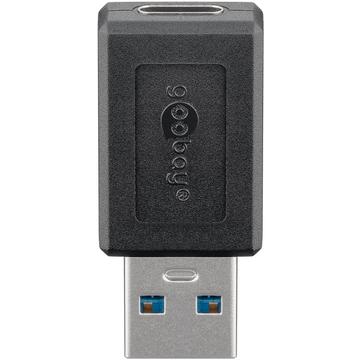 Adaptador USB-C Goobay - USB-C fêmea/USB-A macho - Preto