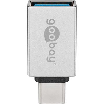 Adaptador USB-C para USB-A fêmea Goobay - Prata