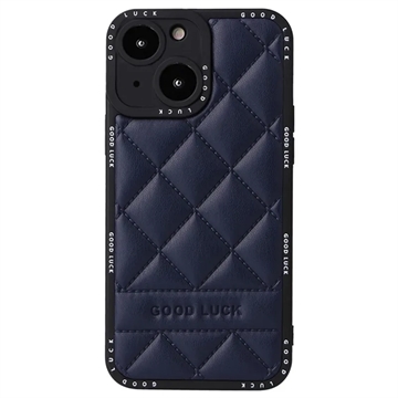 Capa Híbrida Good Luck Rhombic Grid para iPhone 14 Plus