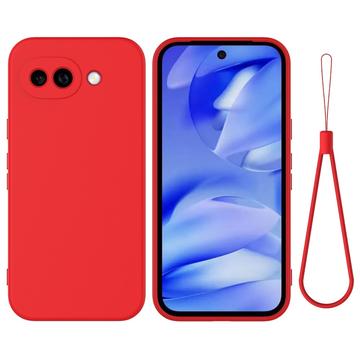 Capa de silicone líquido com correia de mão para Google Pixel 10a