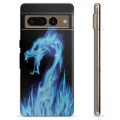 Capa de TPU - Google Pixel 7 Pro - Dragão de Fogo Azul