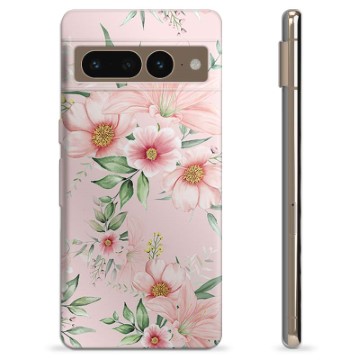 Capa de TPU - Google Pixel 7 Pro - Flores em Aquarela