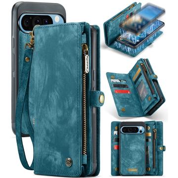 Bolsa tipo Carteira 2-em-1 Caseme 008 Multifuncional para Google Pixel 9 Pro XL - Azul