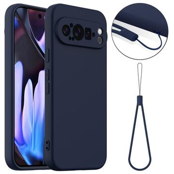 Capa de silicone líquido para Google Pixel 9 Pro XL - Compatível com MagSafe - Azul Escuro
