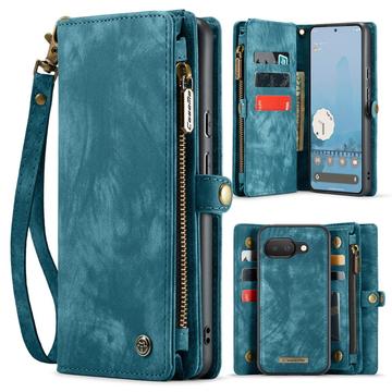Bolsa tipo Carteira 2-em-1 Caseme 008 Multifuncional para Google Pixel 9a - Azul
