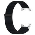 Bracelete de nylon para Google Pixel Watch 2/Pixel Watch com fecho de velcro - Preto