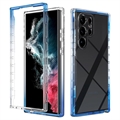 Capa Híbrida Gradient Series para Samsung Galaxy S23 Ultra 5G - Azul / Transparente