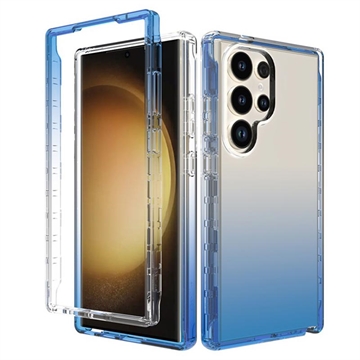 Capa Híbrida Gradient Series para Samsung Galaxy S24 Ultra - Azul / Transparente
