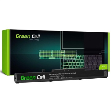 Bateria Green Cell para Asus FX53, FX553, FX753, ROG Strix - 2600mAh