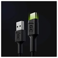 Cabo USB-C Green Cell Ray Fast com Luz LED - 1.2m