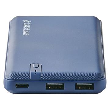 Banco de potência GreyLime Ocean - 10000mAh, 10.5W - Azul profundo