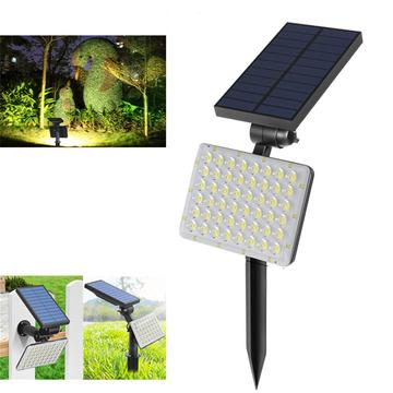 Luz solar Ground Spike com 62 LEDs - Luz quente
