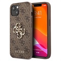 Capa Híbrida Guess 4G Big Metal Logo para iPhone 13 - Castanho