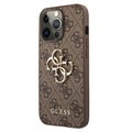 Capa Híbrida Guess 4G Big Metal Logo para iPhone 13 Pro Max - Castanho