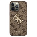 Capa Híbrida Guess 4G Big Metal Logo para iPhone 13 Pro Max - Castanho