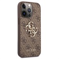 Capa Híbrida Guess 4G Big Metal Logo para iPhone 13 Pro Max - Castanho