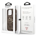 Capa Híbrida Guess 4G Big Metal Logo para iPhone 13 Pro Max - Castanho