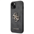 Capa Guess 4G Big Metal Logo para iPhone 14 Max - Cinzento