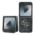 Capa Híbrida Guess 4G Big Metal Logo para Samsung Galaxy Z Flip6/Z Flip7 FE - Preto