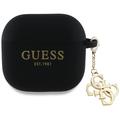 Bolsa em Silicone Guess 4G Charm para AirPods 4 - Preto