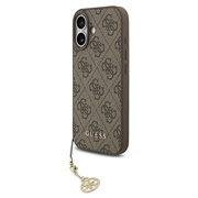 Capa híbrida para iPhone 17 Guess 4G Charm - Compatível com MagSafe - Castanho