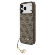 Capa híbrida para iPhone 17 Pro Max Guess 4G Charm - Compatível com MagSafe - Castanho