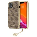 Capa Híbrida Guess 4G Charms Collection para iPhone 13 - Castanho
