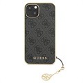Capa Híbrida Guess 4G Charms Collection para iPhone 13 - Cinzento