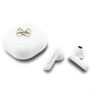 Auriculares True Wireless Guess 4G Metal Logo - Branco