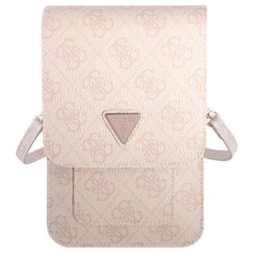 Bolsa à Tiracolo Guess 4G Triangle Logo para Smartphone - Cor-de-rosa