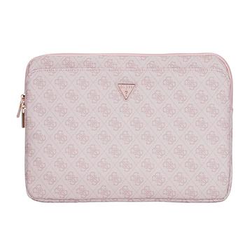 Capa para portátil com logótipo triangular com bolso com fecho de correr Guess 4G - 14"