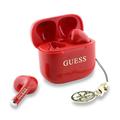 Auscultadores True Wireless Guess Charm com efeito brilhante e impressão do logótipo clássico - Vermelho