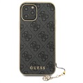 Capa Guess Charms Collection 4G para iPhone 12/12 Pro - Cinzento