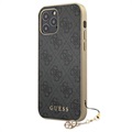 Capa Guess Charms Collection 4G para iPhone 12/12 Pro - Cinzento