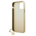 Capa Guess Charms Collection 4G para iPhone 12/12 Pro - Cinzento
