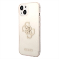 Capa Híbrida Guess Glitter 4G Big Logo para iPhone 13 - Dourado
