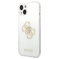 Capa Híbrida Guess Glitter 4G Big Logo para iPhone 13 Pro - Dourado