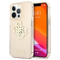 Capa Híbrida Guess Glitter 4G Big Logo para iPhone 13 Pro Max - Dourado