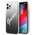 Bolsa Guess Glitter Gradient Script para iPhone 12 Pro Max