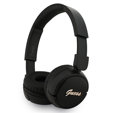 Guess Metal Logo Script Bluetooth 5.3 On-Ear Headphones - Preto