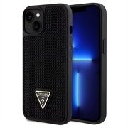 Capa Guess Rhinestones Triangle Metal Logo para iPhone 15 Plus