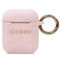Bolsa em Silicone Guess para AirPods / AirPods 2 - Cor-de-Rosa