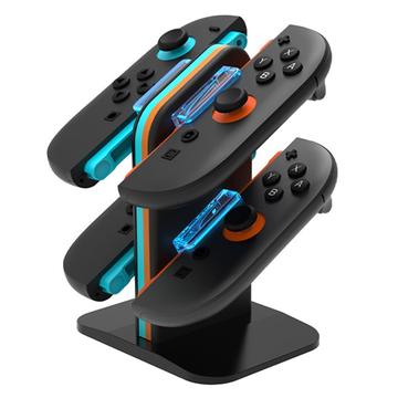 HBS-2859 Base de carregamento 4 em 1 para comandos Nintendo Switch 2 Joy-Con