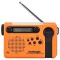 Rádio de Campismo com Lanterna e Alarme SOS HanRongDa HRD-900 - Cor-de-Laranja