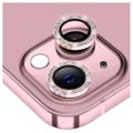 Protetor para Lente de Câmara Hat Prince Glitter para iPhone 14/14 Max - Cor-de-rosa