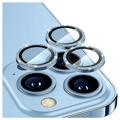 Protetor para Lente de Câmara em Vidro Temperado de Decorativo Strass para iPhone 14/14 Max - Azul
