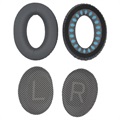 Almofadas Auriculares de Substituição para Auscultadores Bose QuietComfort 35/25/15 - Cinzento