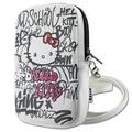 Bolsa de ombro para smartphone Hello Kitty Graffiti Kitty Head - Branco
