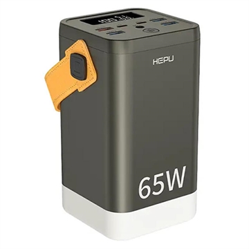 Hepu XXL HP211 60000mAh Power Bank com 2xUSB-C PD, 4xUSB-A - 65W - Preto