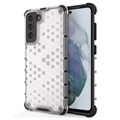 Capa Híbrida Honeycomb Armored para Samsung Galaxy S21 FE 5G - Transparente